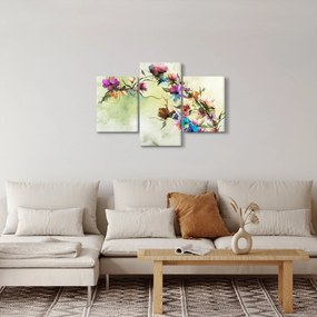 Obraz - Maľba kvetu (90x60 cm)