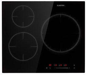 Klarstein Delicatessa 3, indukčná varná doska, 5800 W, 3 zóny, sklokeramika, čierna