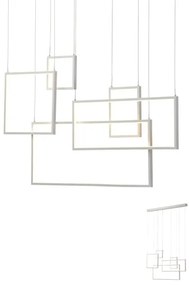 Redo 01-2316 - Stmievateľný LED luster na lanku PLANA LED/80W/230V biela