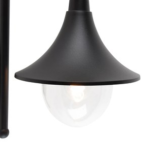 Inteligentné vonkajšie nástenné svietidlo čierne IP44 vrátane Wifi A60 - Daphne