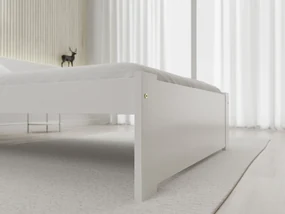 Posteľ IKAROS 90 x 200 cm, biela Rošt: S latkovým roštom, Matrac: Bez matraca