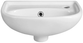 Aqualine Aqualine, Keramické umývadlo 40x25 cm, biela, 4000