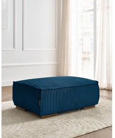 Modrá menčestrová podnožka Chelsea – Bobochic Paris