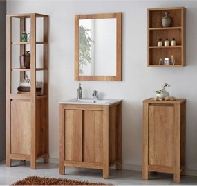 Závesná kúpeľňová skrinka – regál Classic Oak (CLASSIC OAK 830 FSC)
