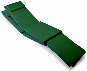 Divero 36875 Sada 2x polstrovanie pre lehátko 188 cm - tmavo zelená