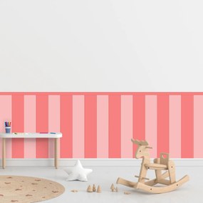 60x100cm Obdĺžnik - Ružová farba - textilná nálepka na stenu Farba: Kombinácia, Veľkosť: 80 cm