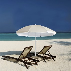 Plážový slunečník Trey 180 cm béžový