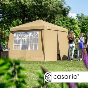 InternetovaZahrada Záhradný altánok Capri 3x3 m - 4 bočné steny - béžová