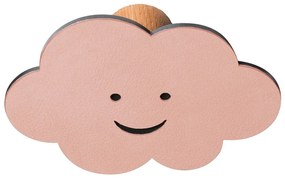 Ružový nástenný oceľový háčik Cloud Dot Nupo – LIND DNA