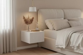Súprava závesných nočných stolíkov Nicole 46 cm - biela
