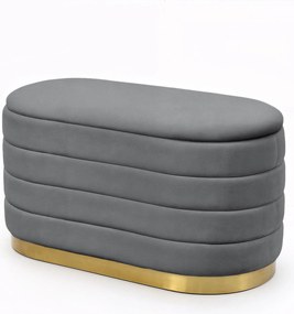 Taburet Bella grafitový