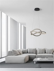 LED luster Ginevra 57 čierne