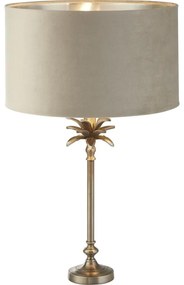 Searchlight EU81210TA - Stolná lampa PALM 1xE27/10W/230V béžová/chróm