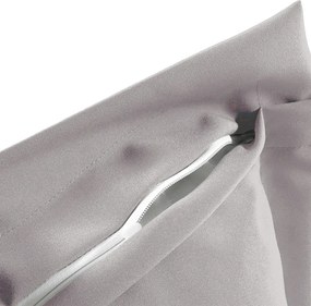 Biante Dekoračná obliečka na vankúš s lemom Rongo RG-101 Svetlo sivá 60 x 60 cm