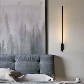 Toolight - LED nástenné svietidlo 12W 92CM APP584-1W , čierna, OSW-09756