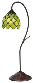 Tiffany stolná lampa GREEN 28*60