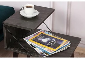 Nočný stolík CROSS 55x50 cm hnedá