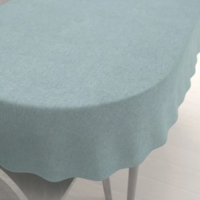 Biante Dekoračný oválny obrus BKW-212 Mätovo zelený žíhaný 130x160 cm