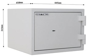 Rottner Ohňovzdorný trezor na dokumenty LFS-30 P, FIRE SAFE 30, 315 x 445 x 450 mm