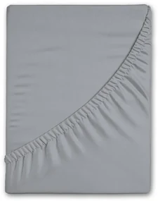 Sivá napínacia flanelová plachta 90x200 cm – Good Morning