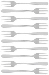 Súprava vidličiek VIENNA strieborná 734663 (10 ks)