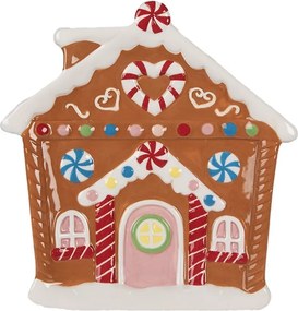 Dezertní keramický talířek perníková chaloupka Perníková chaloupka - 20*21*2 cm