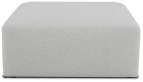 Biely modul pohovky z textílie buklé Roxy – Scandic