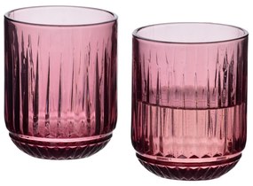 Sada 4 ks sklenic ELISE 260 ml fialová