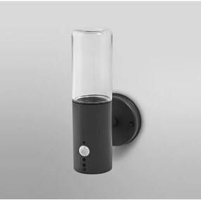 Ledvance - Vonkajšie nástenné svietidlo so senzorom FIGO CYLINDER 1xE27/20W/230V