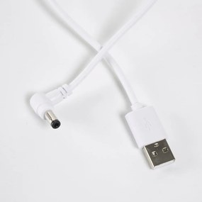 Biela vonkajšia lampa Kave Home Janvir, výška 16 cm