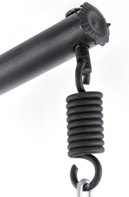 Závesné hojdacie kreslo EGGY šedé/čierne