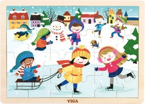 Puzzle štyri ročné obdobia Viga 51272 zima