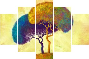 Obraz - Stromy na kopci (150x105 cm)