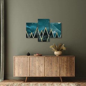 Obraz - Spln nad zlatými horami (90x60 cm)