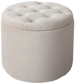 Dizajnová taburetka Rococo 50 cm béžová