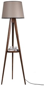 Stojacia lampa Sehbali III 160 cm hnedá/hnedá