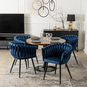 PROXIMA.store - Čalúnená jedálenska stolička ELENA FARBA: modrá