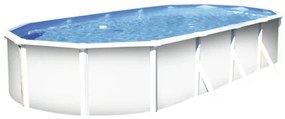 Bazén Planet Pool Classic s oceľovou stenou 610x320x120 cm vr. skimmeru modro-biely