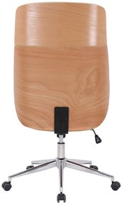 Design-Shop Kancelárska stolička Varel - drevo natura - Čierna