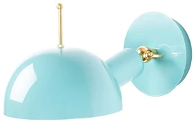 Nástenné svietidlo vo svetlomodrej a bronzovej farbe ø 15 cm Sivani – Opviq lights