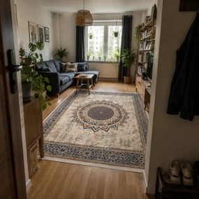 Protišmykový koberec NOVO Mandala viacfarebný