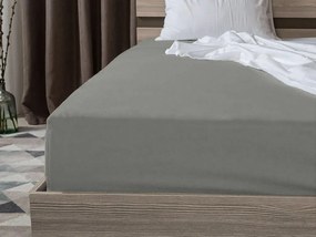 Sada krepových obliečok WHITE SHEEPS POLY sivé + plachta Jersey 90 x 200 cm sivá, jednolôžko