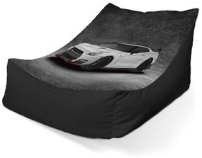 Sablio Sedací vak Lounge Nissan GTR 35 Sivý - 120 x 100 x 80 cm
