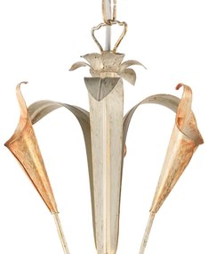 ONLI - Luster na reťazi LUCREZIA 5xE14/6W/230V krémová