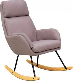 Hojdacie kreslo Lindberg, staroružová látka