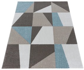 Ayyildiz, Kusový koberec Efor 3716 blue, 80x250, hnedá, obývacia izba