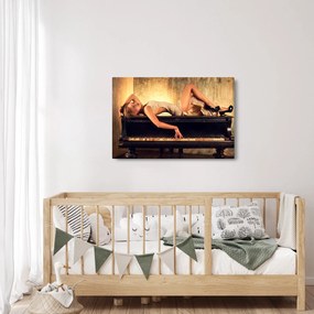 Obraz - Žena na klavíri (90x60 cm)