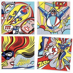Kreatívna hra - Roy Lichtenstein - Superhrdinovia