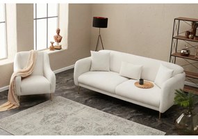 Biela rozkladacia pohovka 210 cm Simena – Balcab Home