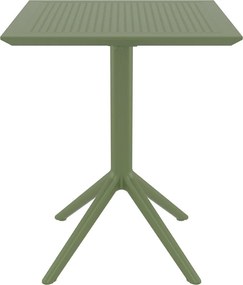SKY FOLDING 60 sklopný záhradný stôl olive green